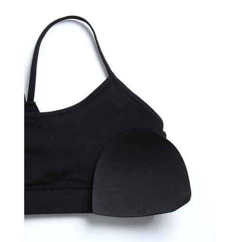 Reebok Girls Training Bra - 2 Pack Racerback Crop Cami Bralette with Removable Pads - Soft Seamless Bras for Teens (6-16)