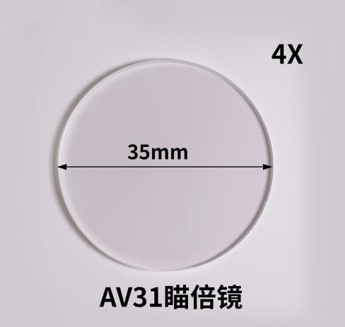 Archery Bow Sight Scope Lens - 4x/6x/8x Magnification for Target Aiming | 35/45/48/54mm Options