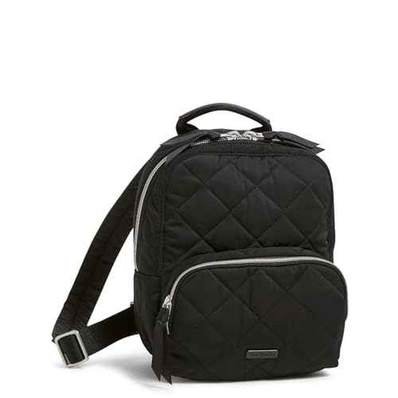 Vera Bradley Performance Twill Mini Backpack, True Black