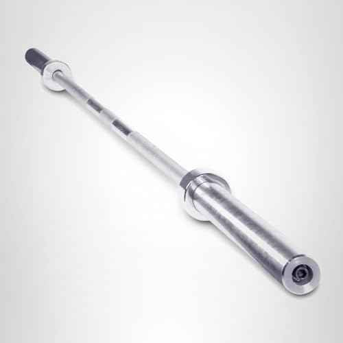 CAP Barbell 7-Foot Olympic Barbell, 44 lb Chrome Bar with 28mm Grip | 2-Inch Olympic Weightlifting Bar for Squats, Deadlifts, Bench Press, Rows, and Curls