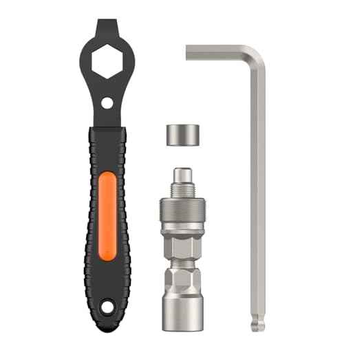 Pawfly Upgraded Bicycle Crank Puller Set, Bike Repair Kit for Square Taper Shimano & ISIS Splined Crank Arm