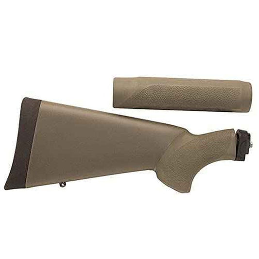 Hogue Remington 870 20 Gauge OverMolded Shotgun Stock Kit with Forend, OD Green - 08217