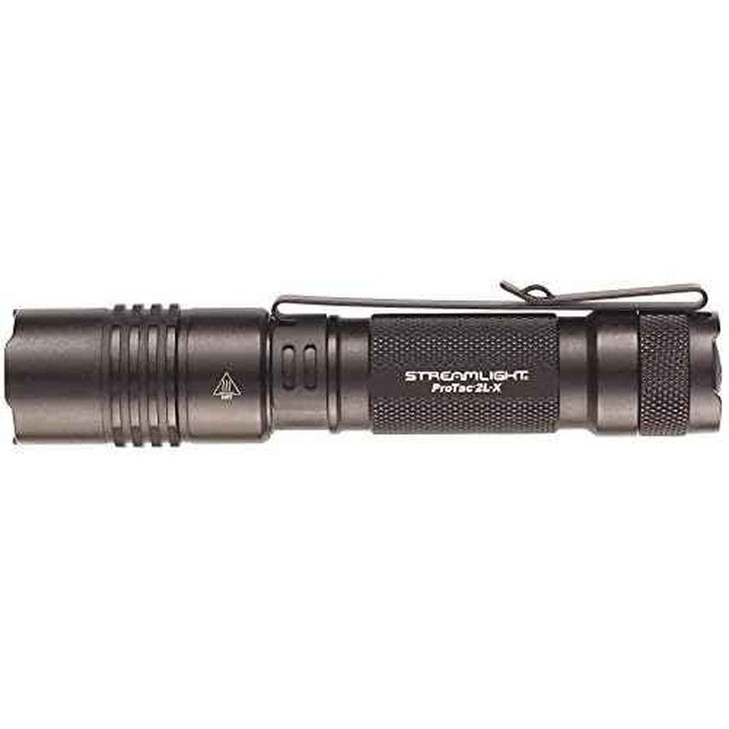 Streamlight 88062 ProTac 2L-X 500-Lumen 6800-Candela EDC High Performance Multi-Fuel Tactical Flashlight, Includes Non-Rechargeable Batteries, Holster and Clip, Clear Retail Packaging, Black