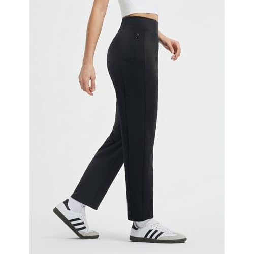 baleaf Womens Travel Pants with 6 Pockets Work Lightweight Stretch Ankle Petite Dressy Casual Golf Busniess Slacks