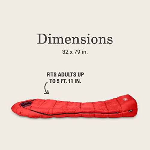 Coleman Sleeping Bag?Tidelands 40¡Æ Mummy Sleeping Bag for Adults