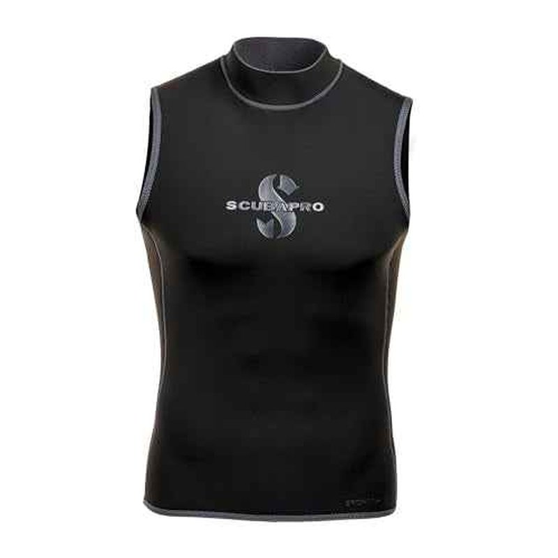 SCUBAPRO Sport Hoodless Scuba Diving Vest, 2.0 MM, Limestone-Based Pure Neoprene, Unisex, M