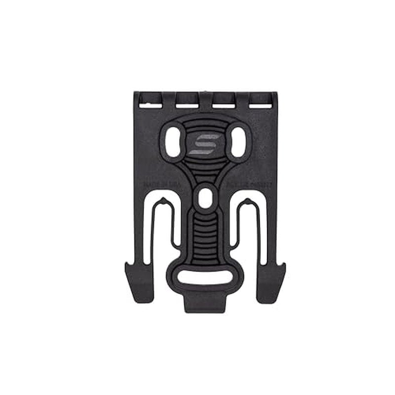 Safariland Quick Locking System Kit 9006483 Polymer Attachment for Weapon Holster with Locking Fork and Duty Receiver Plate - Black, One Size
