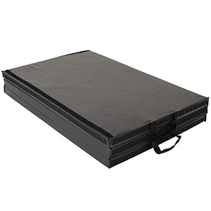 Sunny Health & Fitness Tri-Folding & Puzzle Exercise Mats ? Extra Thick, Durable, Non-Slip, Water-Resistant Cushioning for Home Gym, Yoga, MMA, Gymnastics, Cardio, and Core Workouts