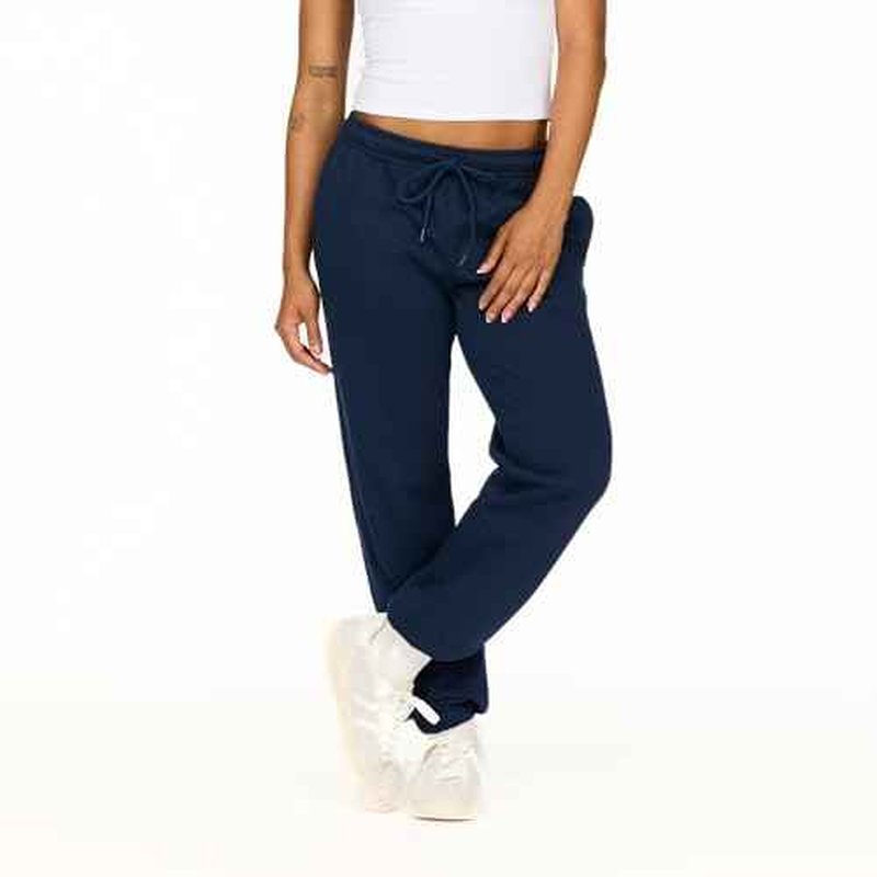 Forever 21 Women's Fleece Joggers - Patch-Detail Sweatpants with Elastic Waistband