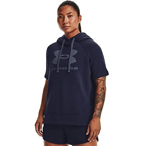 Under Armour Women's Rival Fleece Short-Sleeve Hoodie