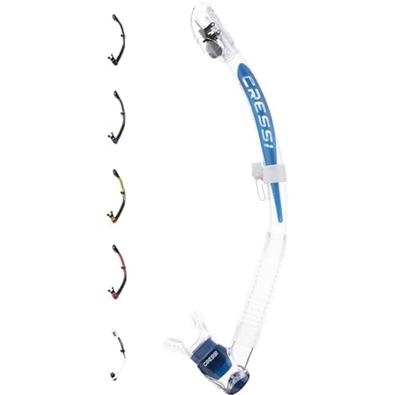 Cressi Adult Dry Snorkel for Scuba Diving, Snorkeling with Dry Guard and Purge Valve - Itaca Ultra Dry made in Italy