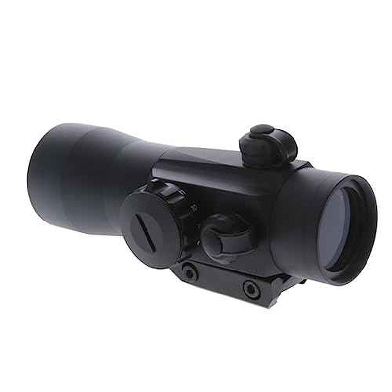 TruGlo Red-Dot Traditional Mount 2x42mm Hunting Tactical Weapon Sight with 11-Position Rheostat for Brightness Adjustment, Black