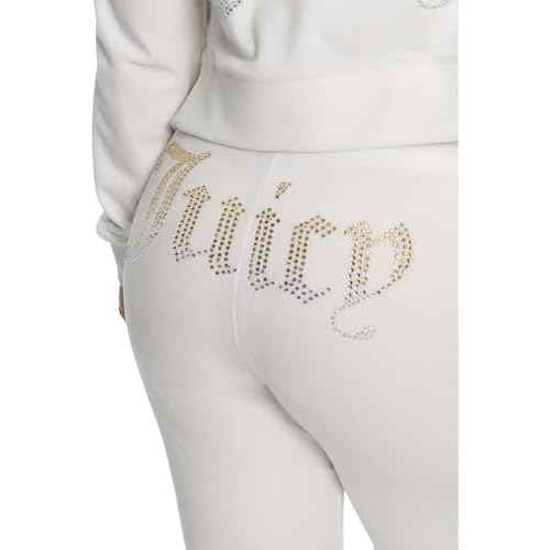 Juicy Couture womens Rib Waist Velour Pant W/Drawcord