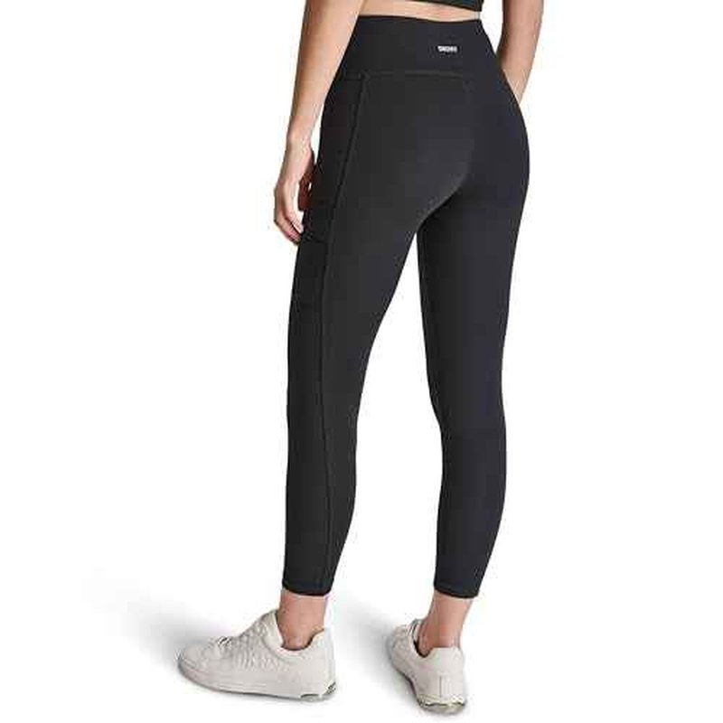 DKNY Womens High Waist 7/8 Cargo Pocket Compression Legging