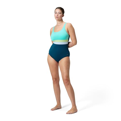 Speedo Women's Swimsuit One Piece Sweetheart Moderate Cut