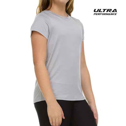 Girl's Athletic Shirts 3 Pack Crew Neck Short Sleeve Tees Summer Active Tops for Teen Girls Soccer & Sports Tshirts for Teens