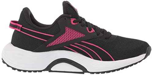 Reebok Women's Lite Plus 3.0 Running Shoe, Black/Pursuit Pink/White, 7.5
