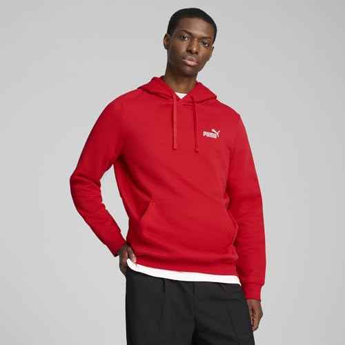 PUMA mens Essentials Logo Fleece Hoodie (Available in Plus Sizes)
