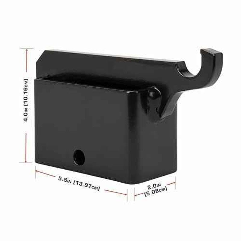 Allen Company EZ Aim Steel Gong Shooting Target Hanging Hook, for 2" x 4" Mount, 2.1 lbs., Black