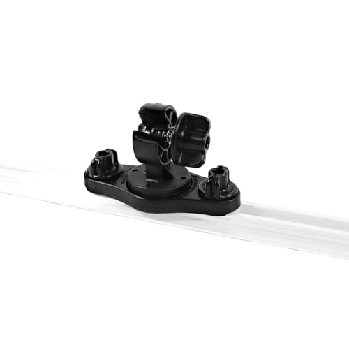 YakAttack Zero Play LockNLoad Track Mount & Rail Adapter | Heavy Duty Kayak Mounting Base for Fish Finders, Rod Holders & Accessories | Keep Kayak Fishing Accessories Secure | Made in USA