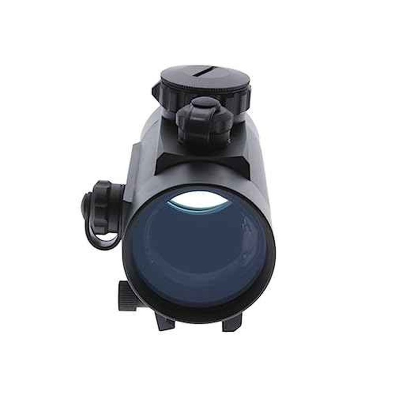 TRUGLO Traditional 1x40mm 5-MOA Hunting Durable Lightweight Waterproof Fogproof Shock Resistant Adjustable Aluminum Red-Dot Sight Flip-Up Lens Caps Included