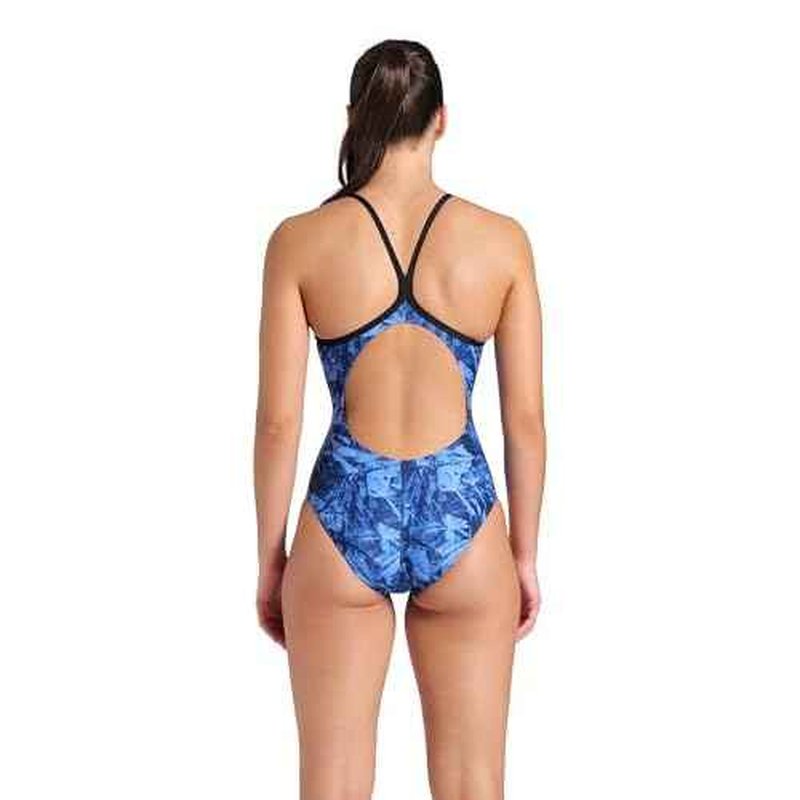 Arena Women's Performance Crackle Team Print Lightdrop Back Ladies Bathing Swimsuit