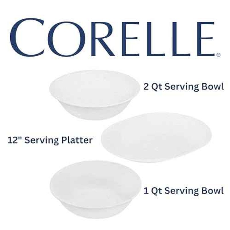 Corelle White 3-Piece Completer Set