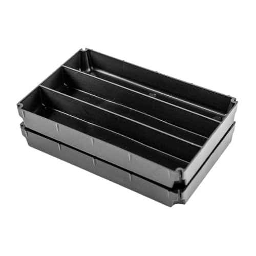 YakAttack TracPak 5x1 Inserts Two Pack | Half-Depth Organizers for Stackable Storage Box | 5 Compartments Each | Includes Stacking Tabs | Fits TracPak System | Made in USA