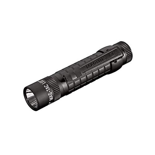 Maglite Mag-Tac LED 2-Cell CR123 Flashlight - Plain-Bezel, Matte Black
