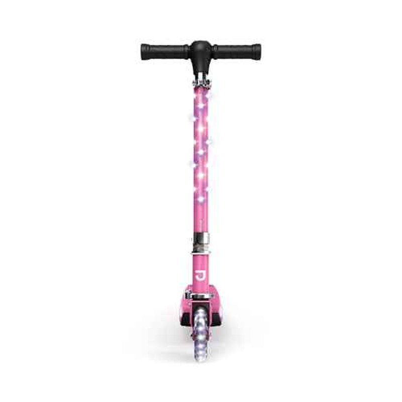 Jetson Kids 2-Wheel Light-Up Kick Scooter, LED Lights on Handlebar, Stem, Wheels & Deck, Adjustable Handlebar, Rear Brake, Easy-Folding Mechanism, Ages 5+