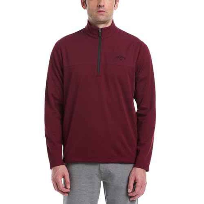 Callaway Quarter Zip Pullover Men Sweater, UPF 50 Sun Protection Long Sleeve Golf Pullovers for Men, Going Out Tops
