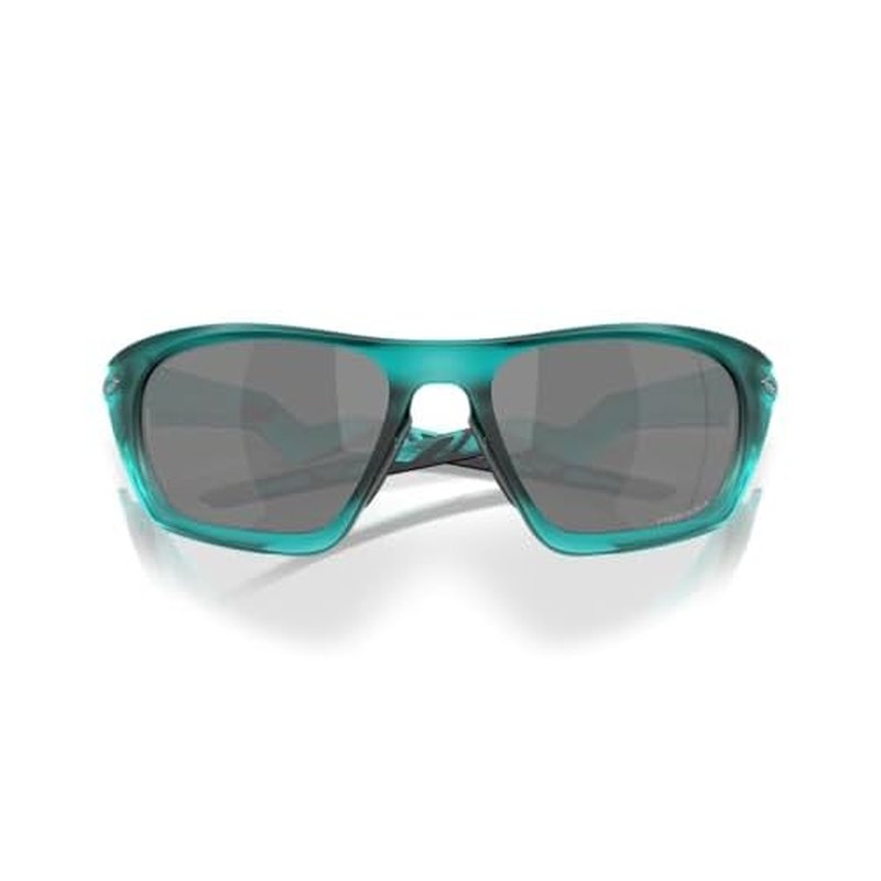 Oakley Men's OO9431 Lateralis Rectangular Sunglasses, Matte Transparent Arctic Surf/Prizm Black, 60 mm