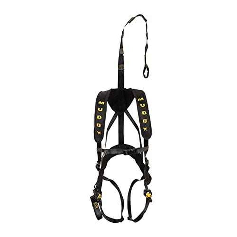 Muddy Outdoors Adjustable Lightweight Padded Magnum Pro/Magnum Elite Treestand Safety Hunting Harnesses for Tree Climbing