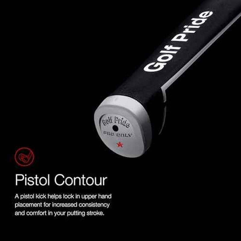 Golf Pride Pro Only Golf Grip - Putter Grip for Hand Placement - All-Rubber Construction for Firm Feel - Traditional Streamlined Shape