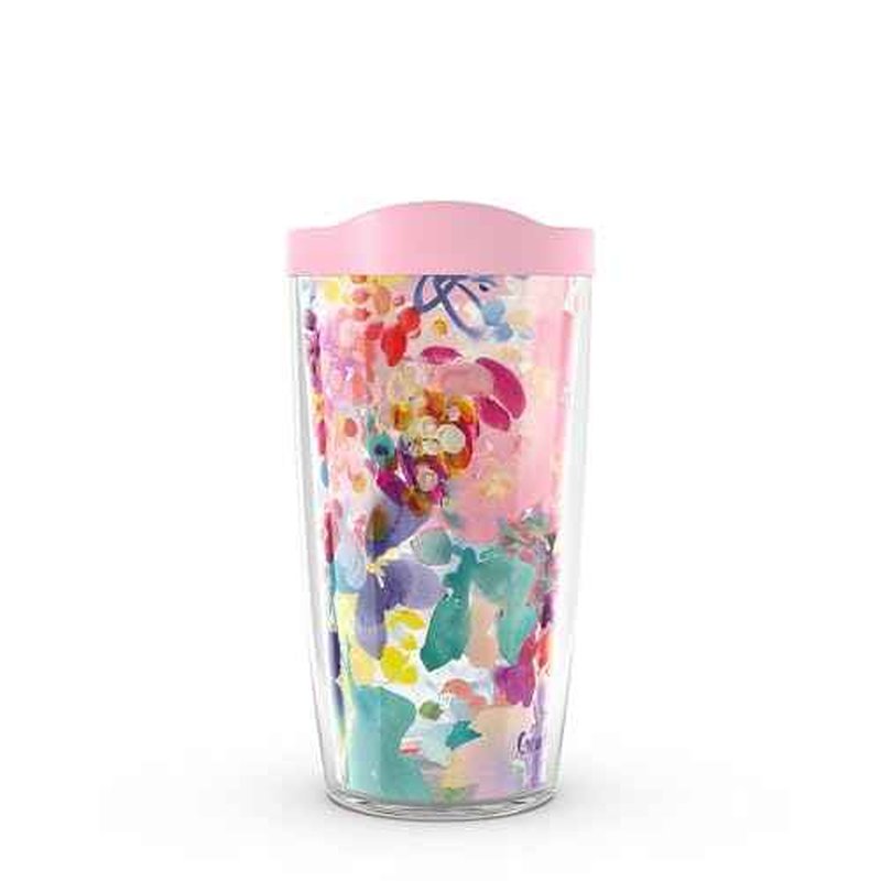 Tervis CreativeIngrid Aura Made in USA Double Walled Insulated Tumbler Travel Cup Keeps Drinks Cold & Hot, 16oz, Classic