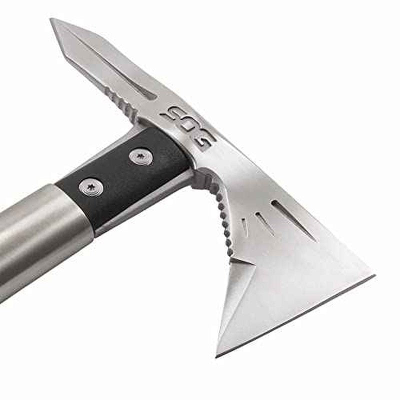 SOG Tomahawk Tactical Hatchet - Voodoo Hawk Mini Tactical Axe, Throwing Hatchet w/ 2.75 Inch Blade for Survival Sports and Camping Axes (F182N-CP)