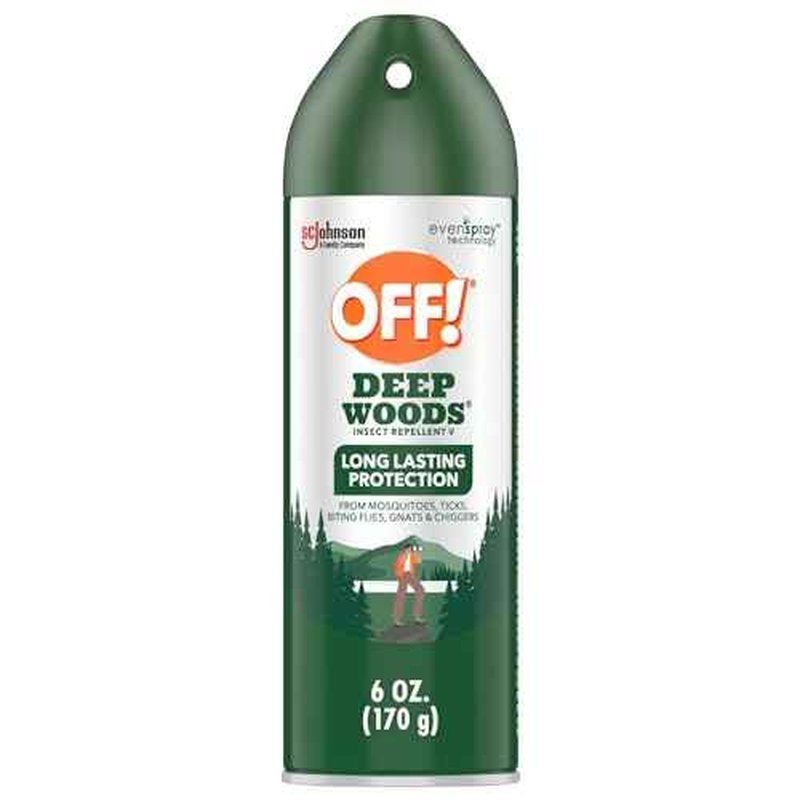 OFF! Deep Woods Insect Repellent Aerosol, Bug Spray with Long Lasting Protection from Mosquitoes, 6 oz (Pack of 12)