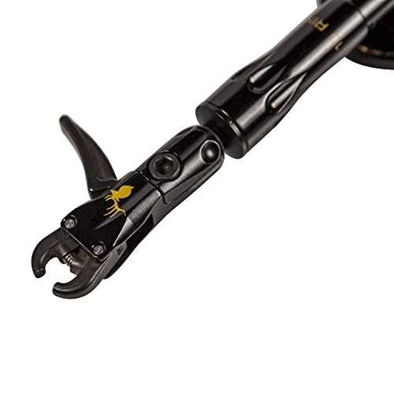 Trophy Ridge 10-Ring Archery Bow Release - Compact Dual-Caliper Design, 360¡Æ Rotating Head, 360¡Æ Swiveling Arm, Adjustable Length, Trigger Travel Tuning, Premium Leather Buckle Strap