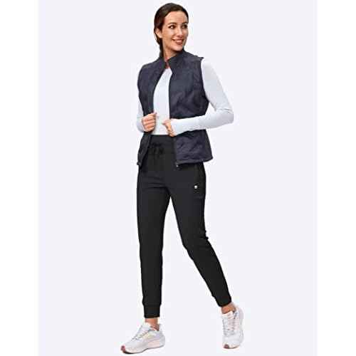 G Gradual Women's Fleece Lined Joggers High Waisted Water Resistant Thermal Winter Sweatpants Running Hiking Pockets