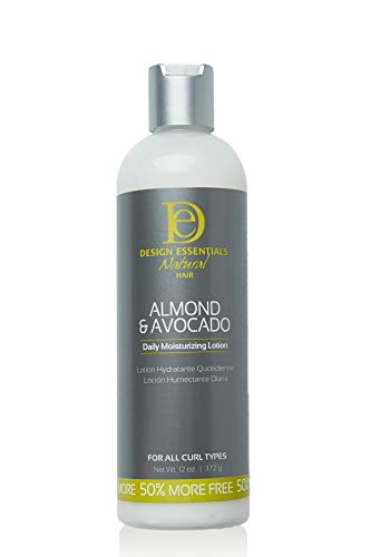 Design Essentials Almond & Avocado Daily Hair Moisturizing Lotion with Jojoba & Olive Oil, 12 Ounce