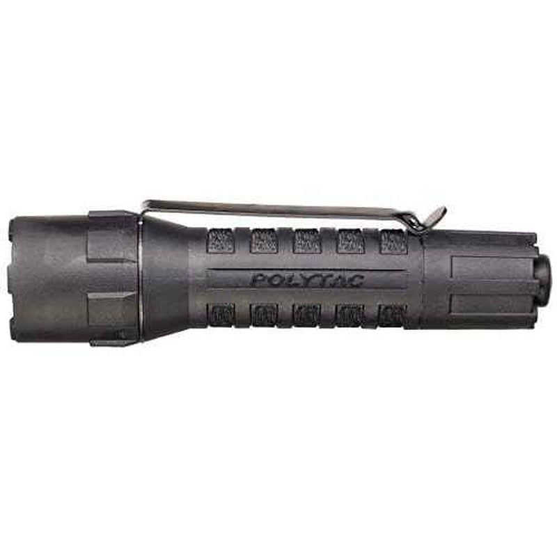 Streamlight 88850 PolyTac 600-Lumen 11500-Candela Tactical LED Flashlight with Non-Rechargeable Batteries, Clear Retail Packaging, Black