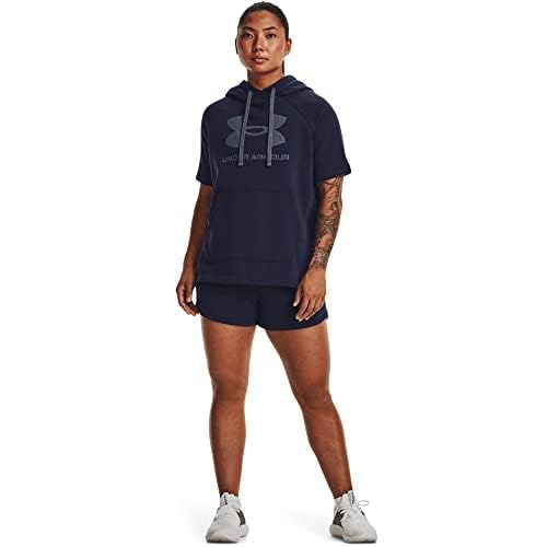 Under Armour Women's Rival Fleece Short-Sleeve Hoodie