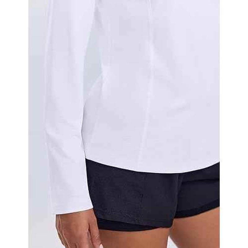 PINSPARK Long Sleeve Shirts for Women UPF 50+ Sun Shirt Workout Tops Quick Dry V Neck Athletic Running Hiking Golf Polo S-3XL