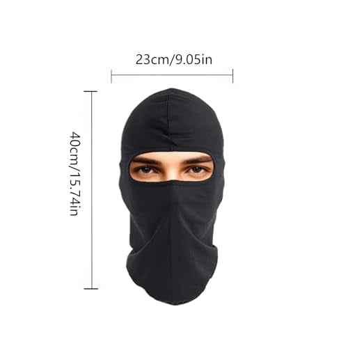 3 Pieces Balaclava Face Mask Outdoor Cycling Headgear Motorcycle Face Masks for Men and Women (Black)