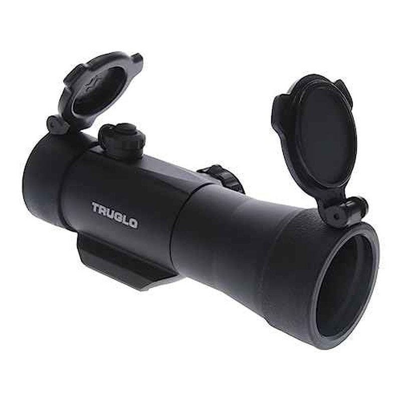 TruGlo Red-Dot Traditional Mount 2x42mm Hunting Tactical Weapon Sight with 11-Position Rheostat for Brightness Adjustment, Black