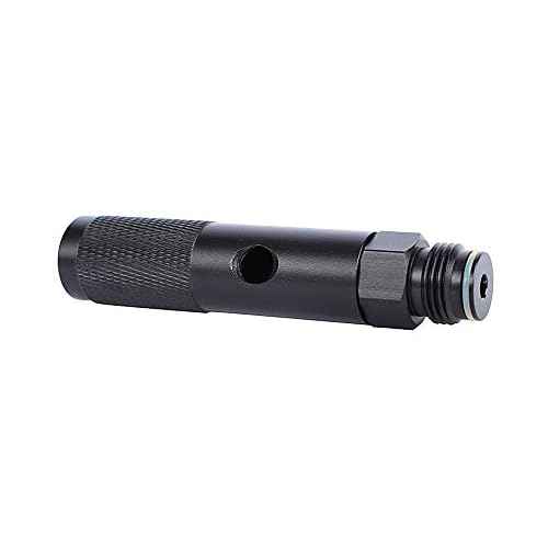 Paintball 12g Co2 Quick Change -Paintball Gun 12 Gram Carbon Dioxide Cartridges Cylinder Adapter Bottle Black Valve Cartridge Adapter (Black)