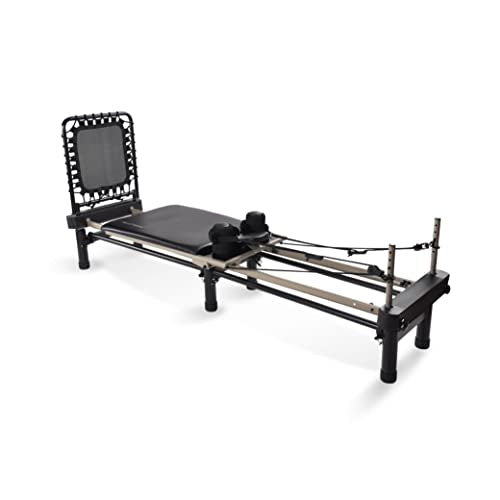 AeroPilates Premier Reformer - Pilates Reformer Workout Machine for Home Gym - Cardio Fitness Rebounder - Up to 300 lbs Weight Capacity