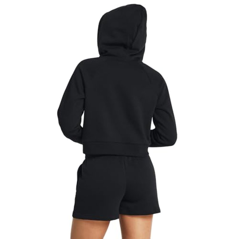 Under Armour womens Rival Fleece Cropped Full Zip