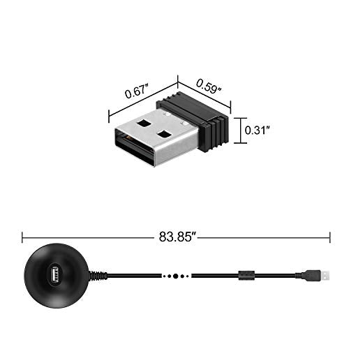 COOSPO USB ANT Stick,ANT+ Dongle for Indoor Cycling Training Data Transmission, Compatible with BKOOL Wahoo TacX Bike Trainer,Zwift TrainerRoad Garmin Connect Cycleops Trainer Rouvy TacX Vortex