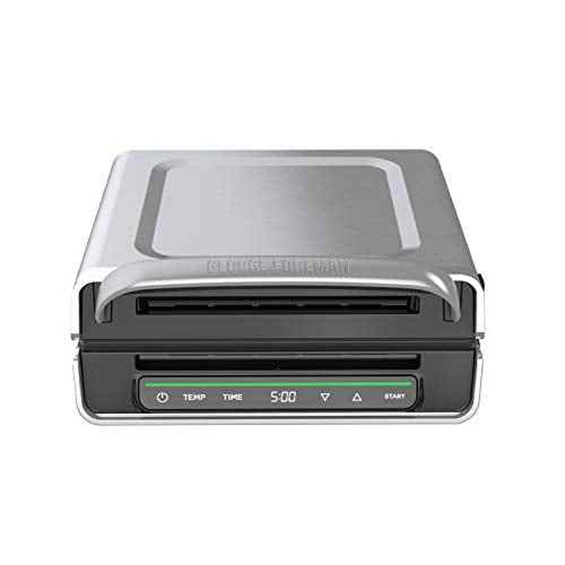 George Foreman Smokeless - Digital Smart Select, Family Size (4-6 Servings), Stainless Steel, GRD6090B